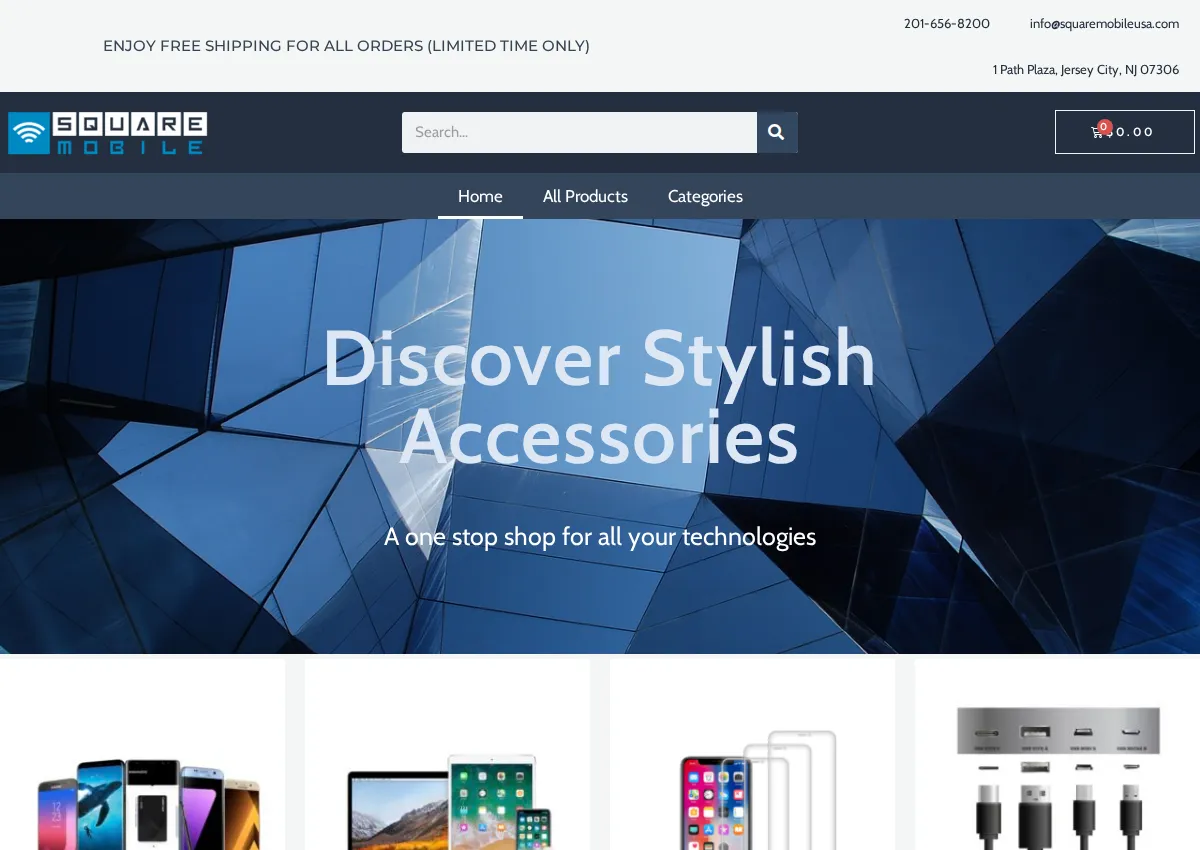 Store homepage