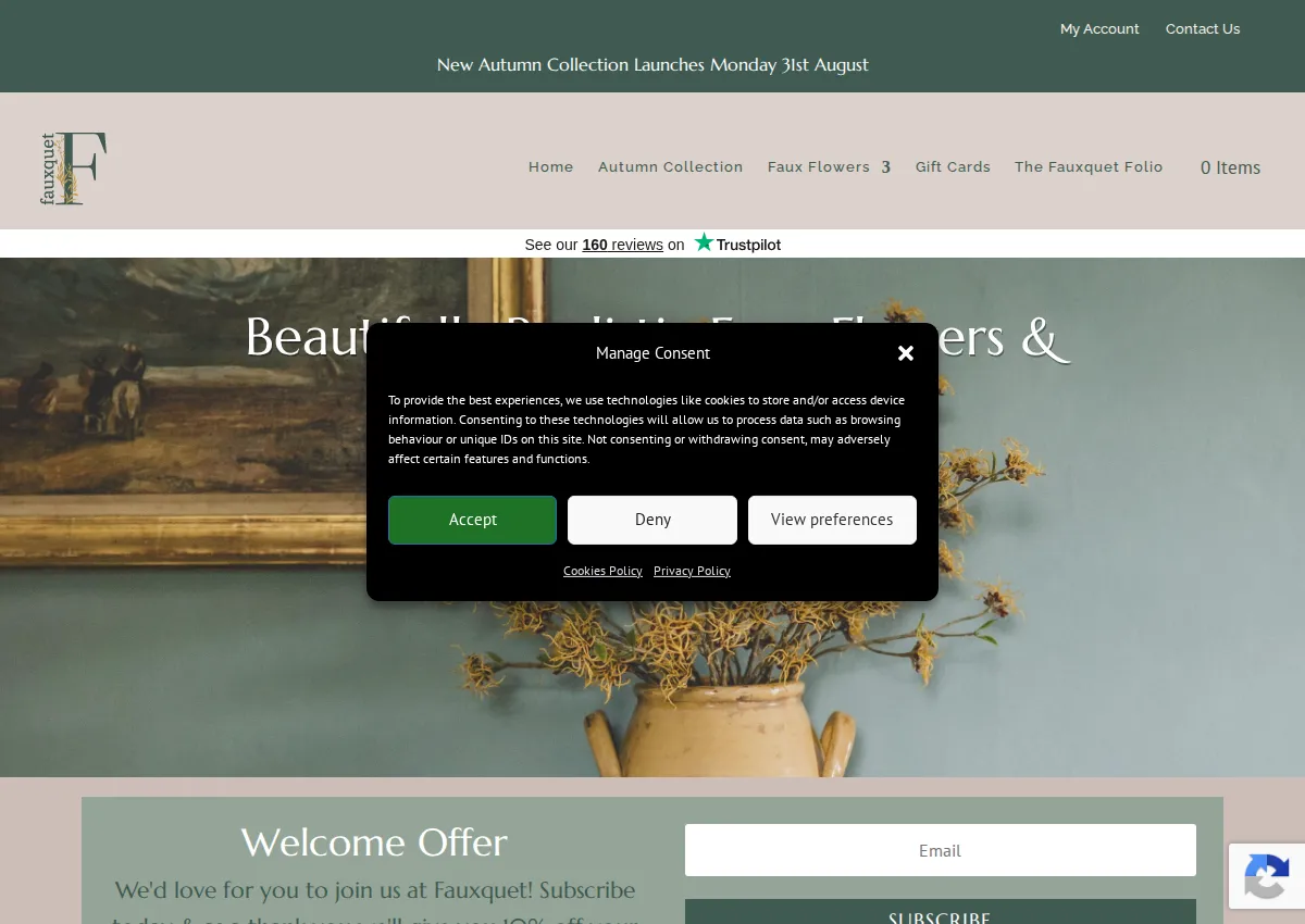 Store homepage