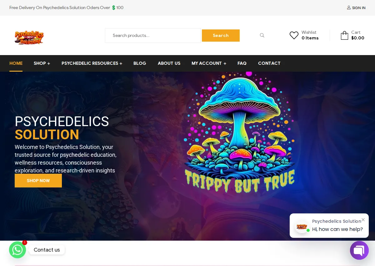 Store homepage