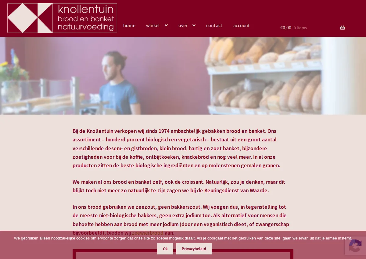 Store homepage