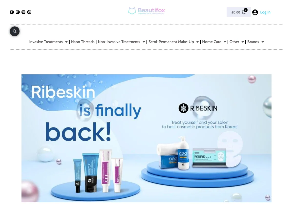 Store homepage