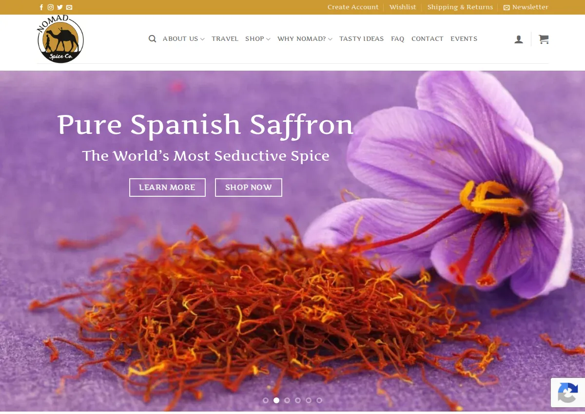 Store homepage