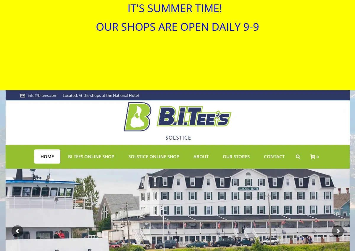 Store homepage