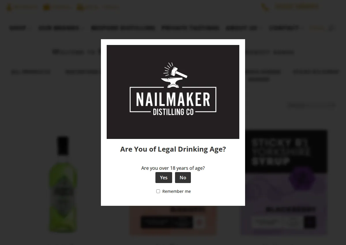 Store homepage