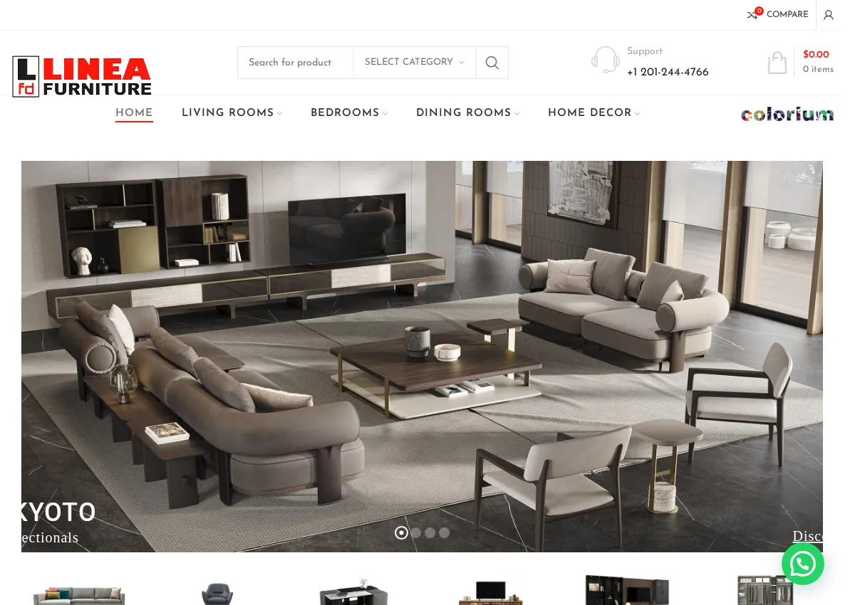 Store homepage