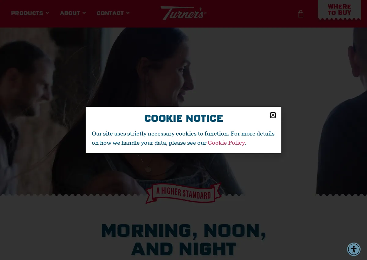Store homepage