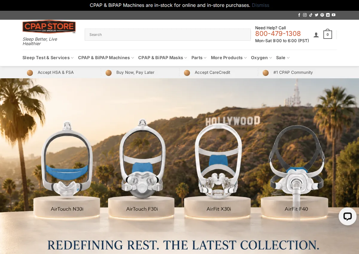 Store homepage