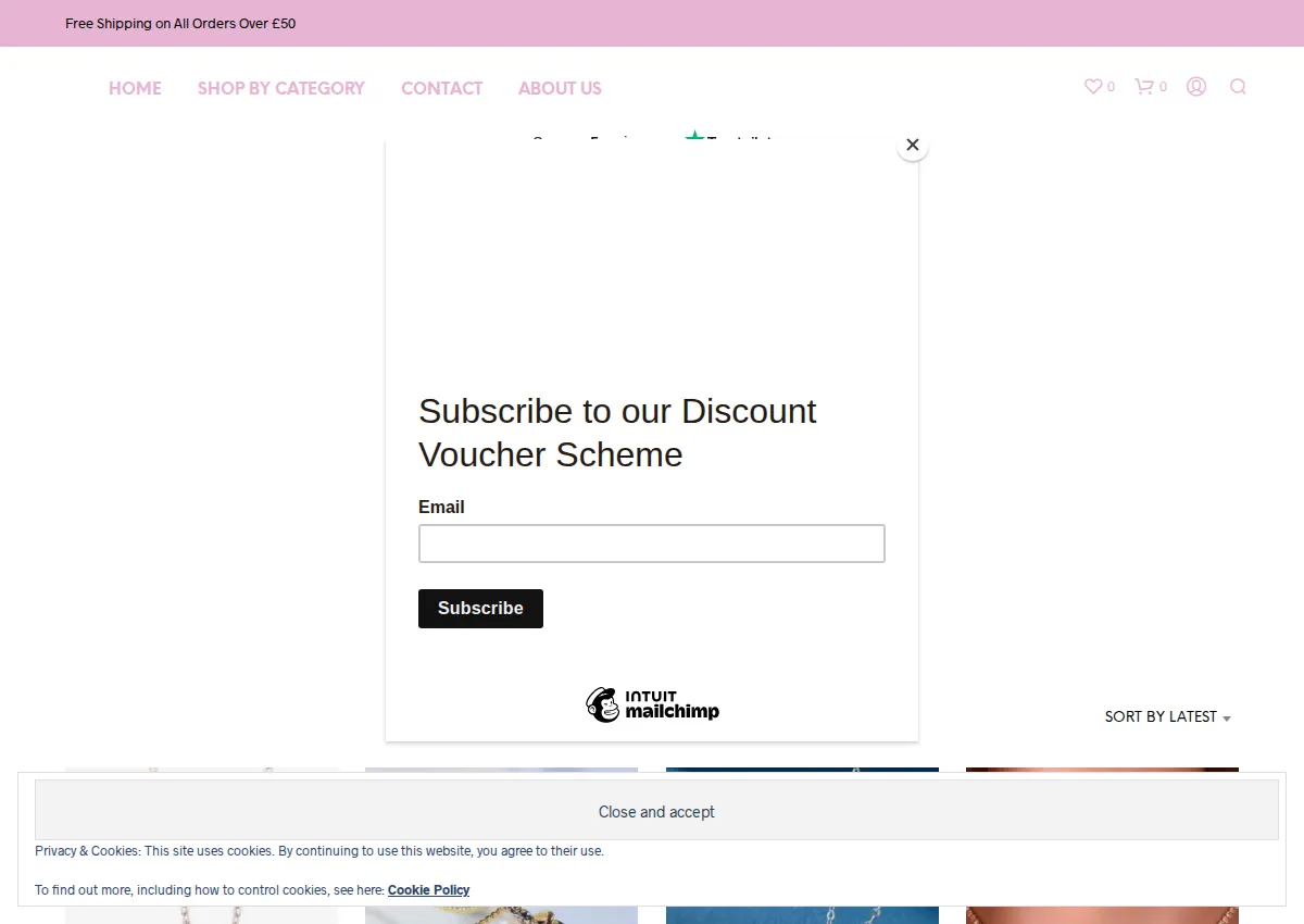 Store homepage