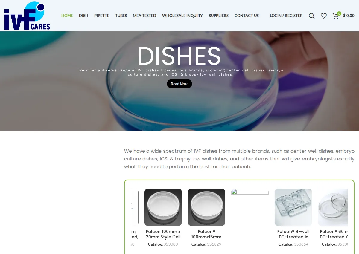 Store homepage