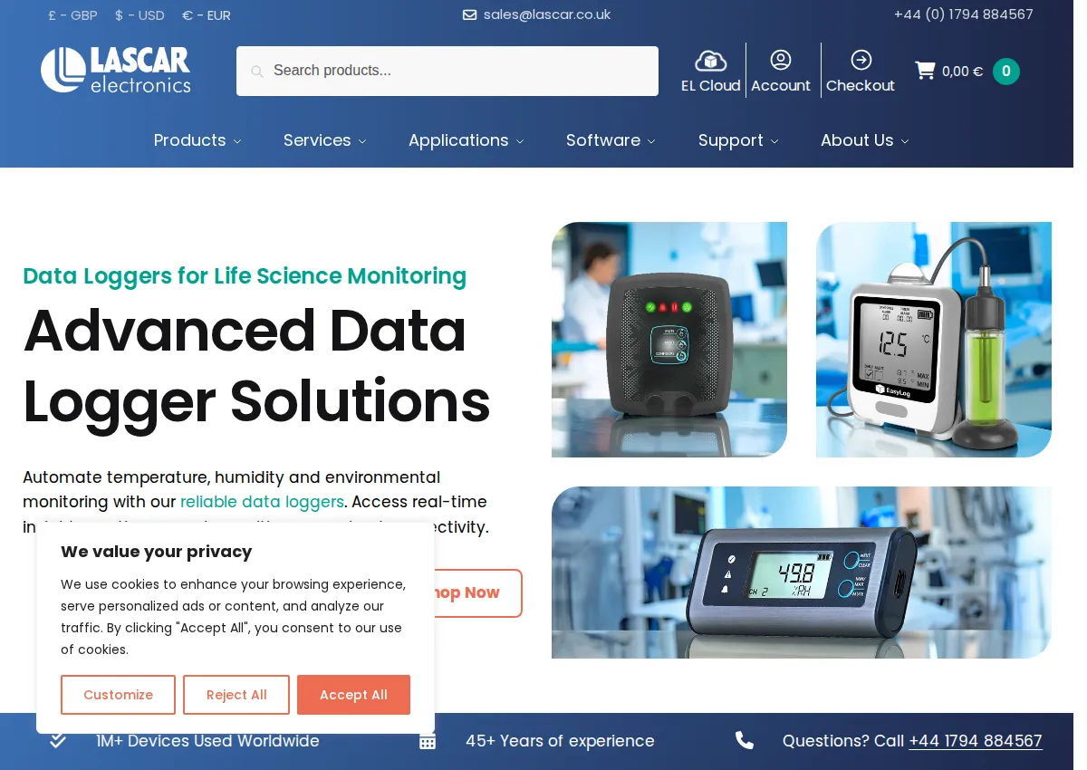 Store homepage