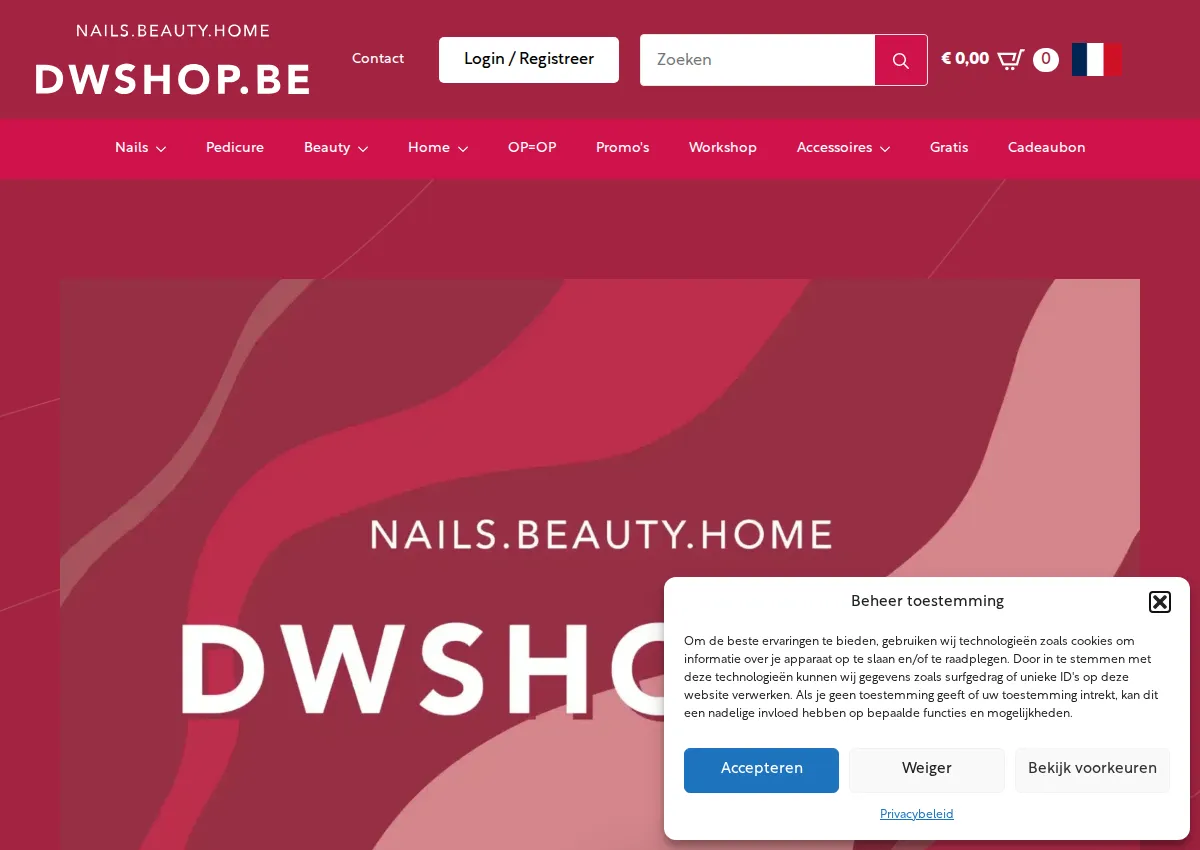 Store homepage