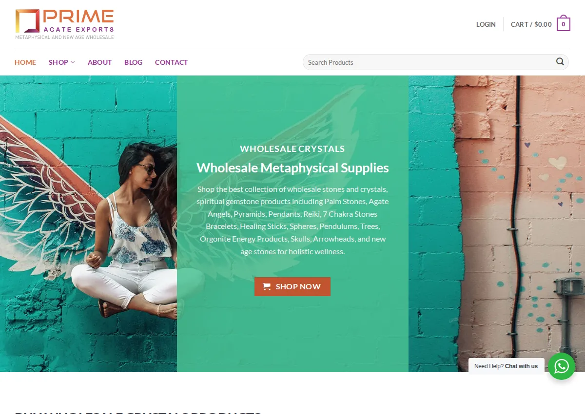 Store homepage