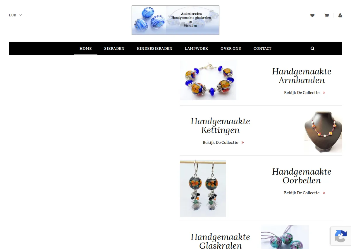Store homepage