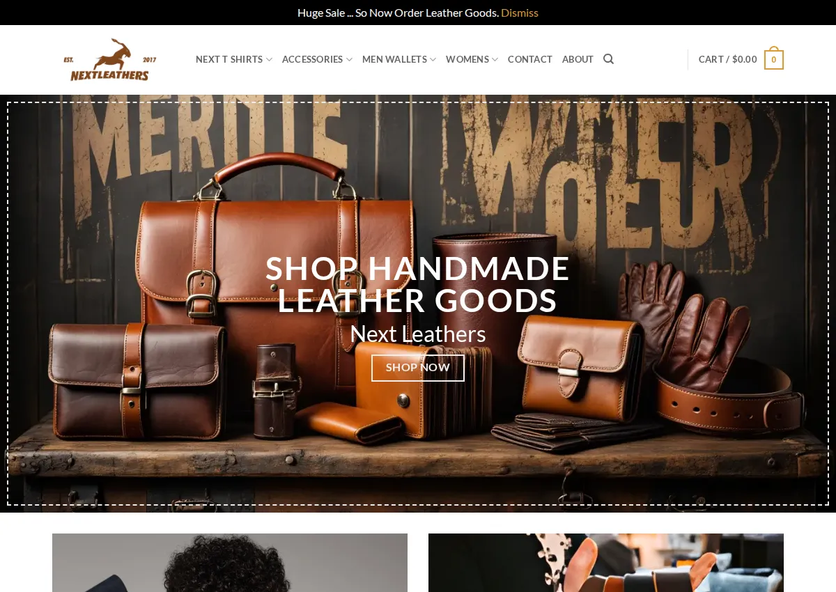 Store homepage