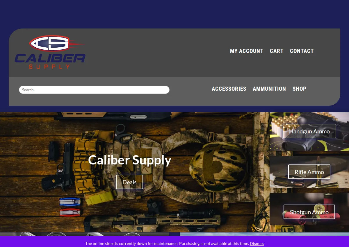 Store homepage
