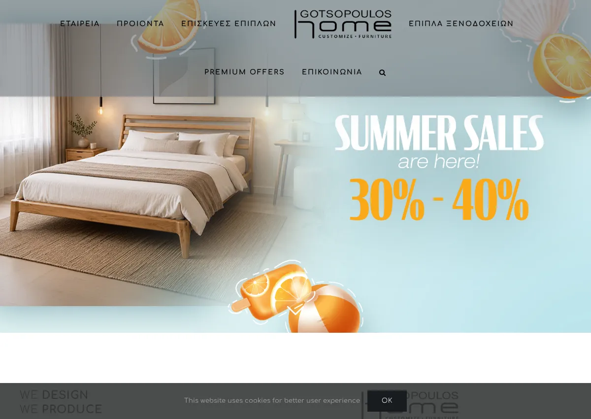 Store homepage