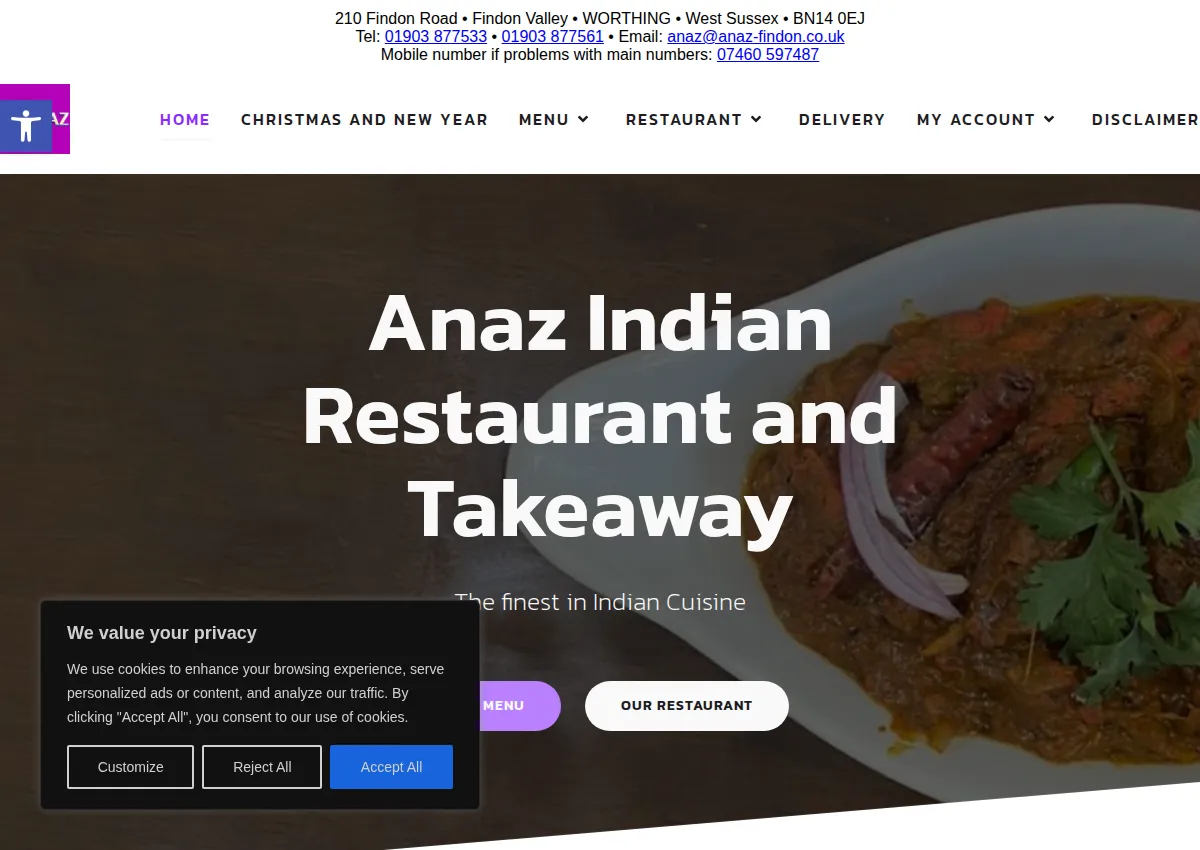 Store homepage