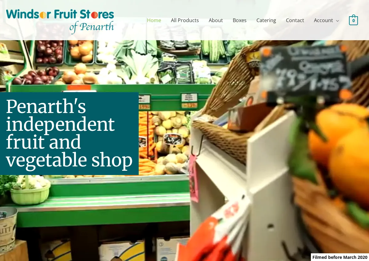 Store homepage