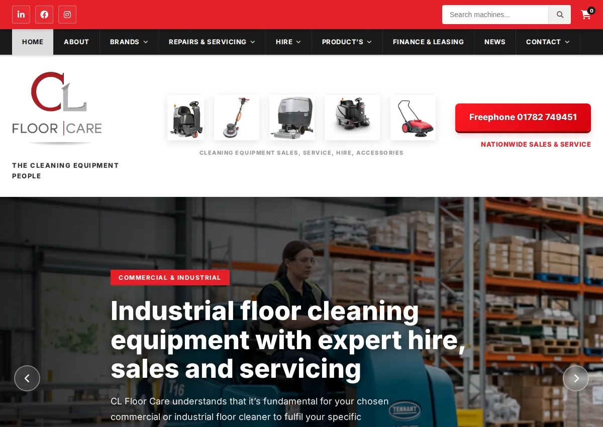 Store homepage