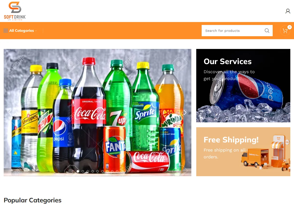 Store homepage