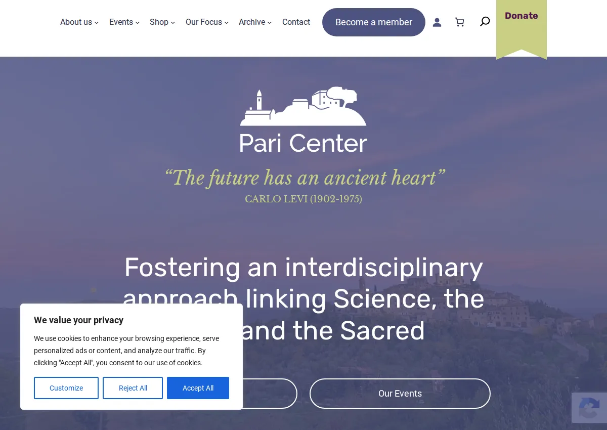 Store homepage