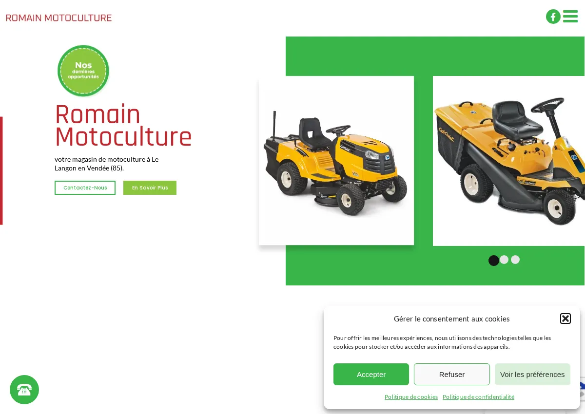 Store homepage