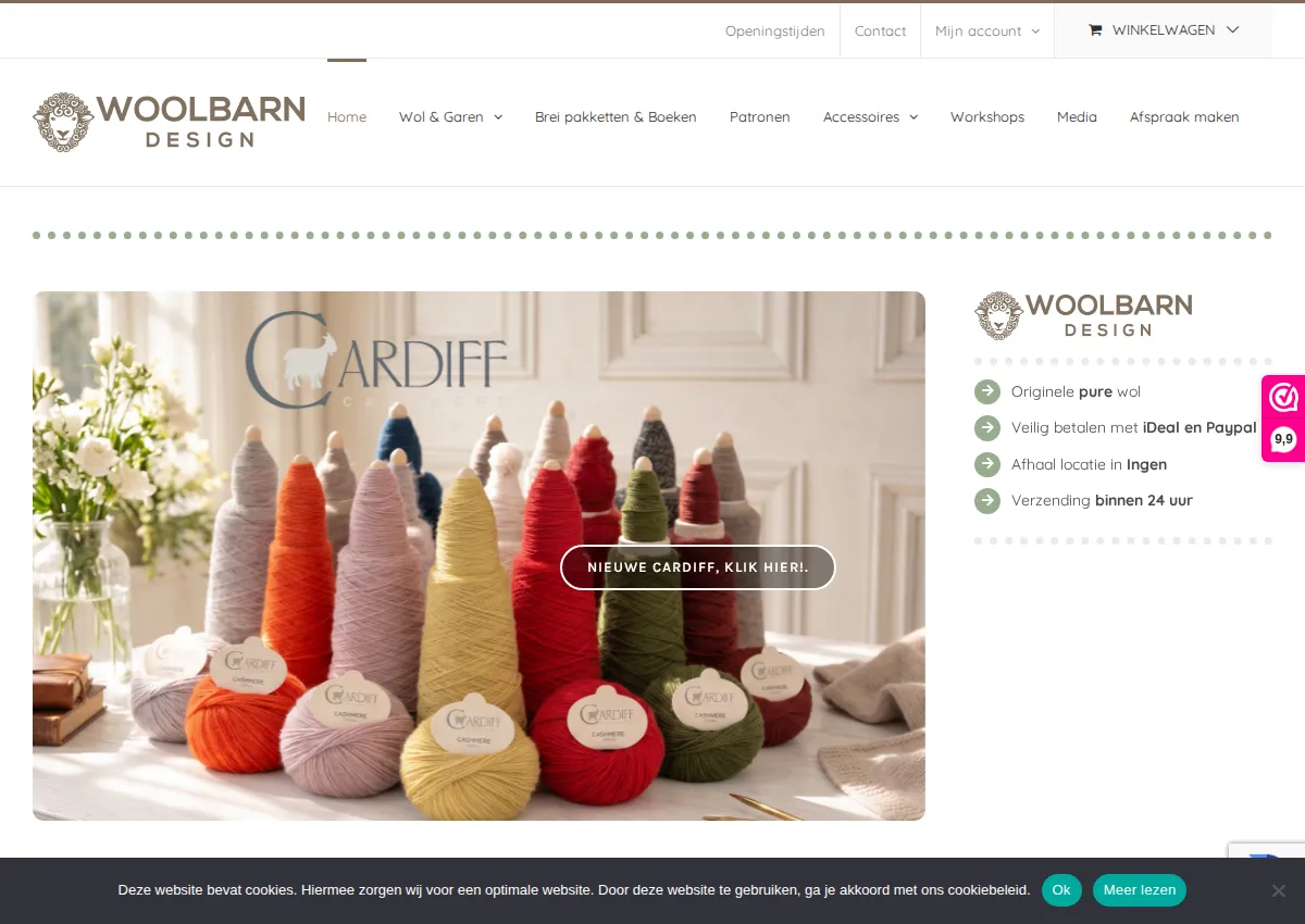 Store homepage