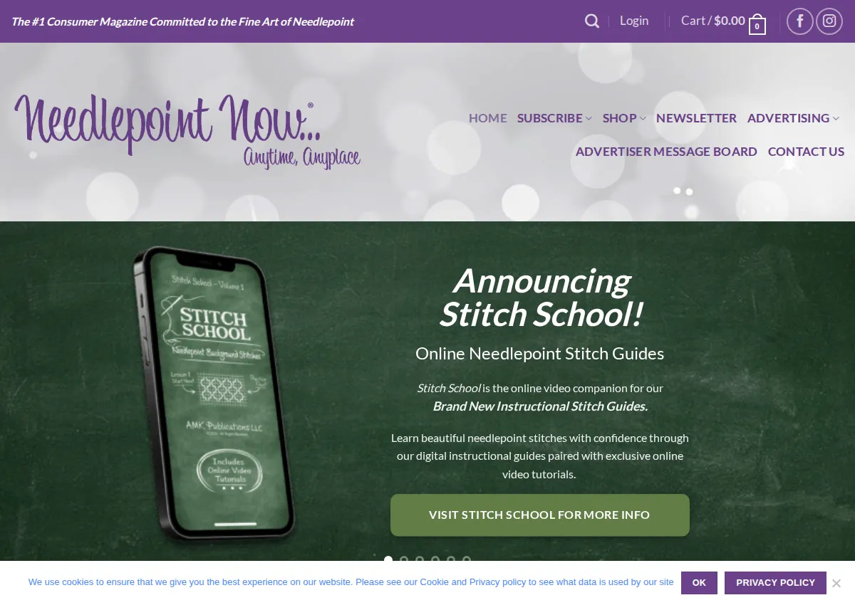 Store homepage