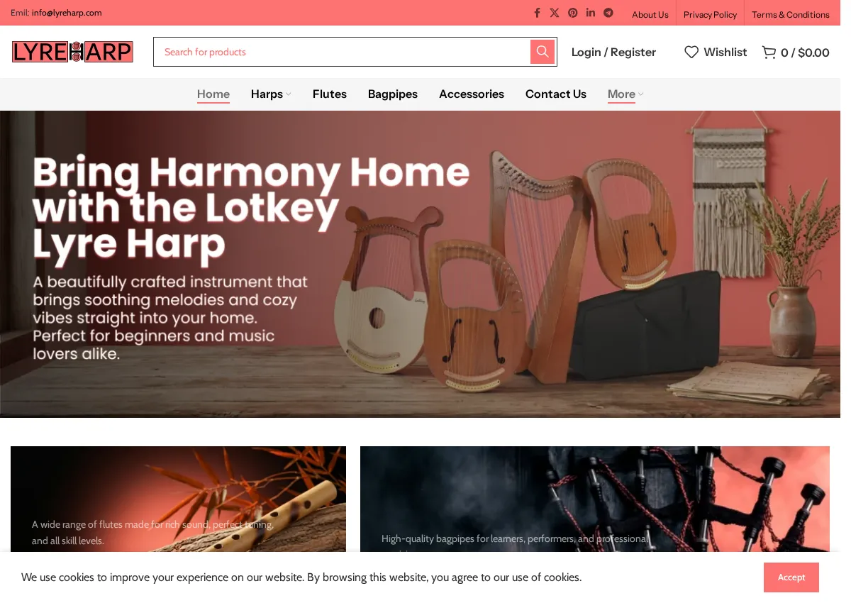 Store homepage