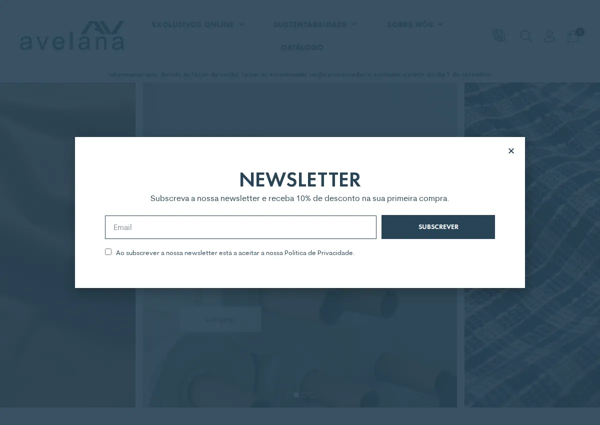 Store homepage