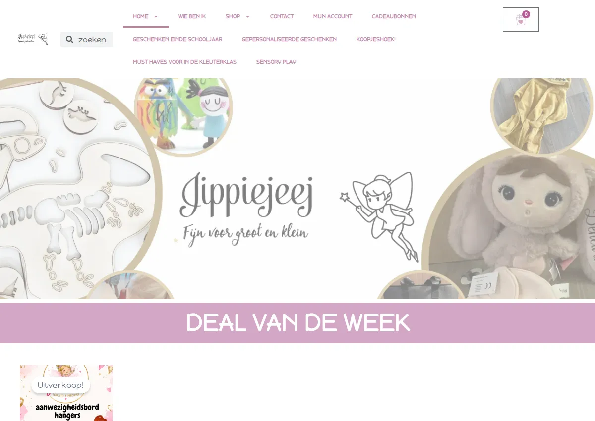 Store homepage