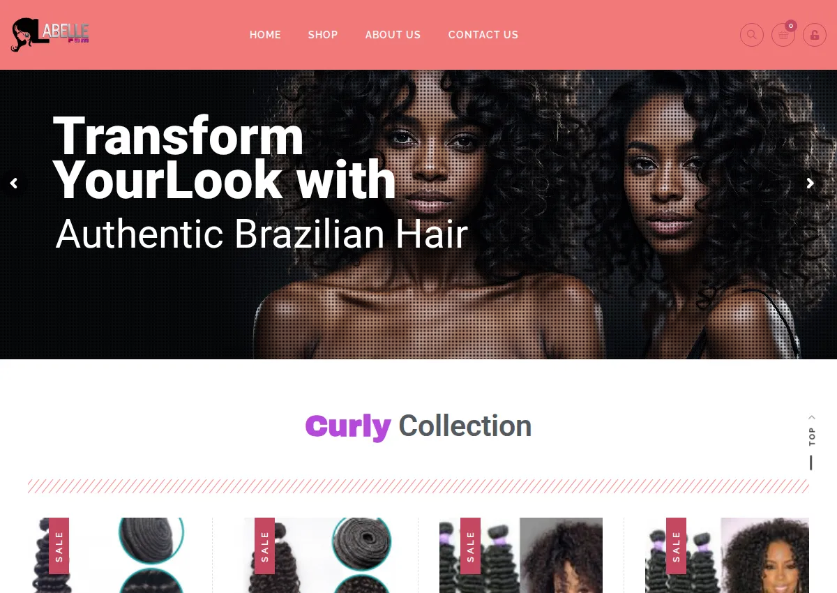 Store homepage