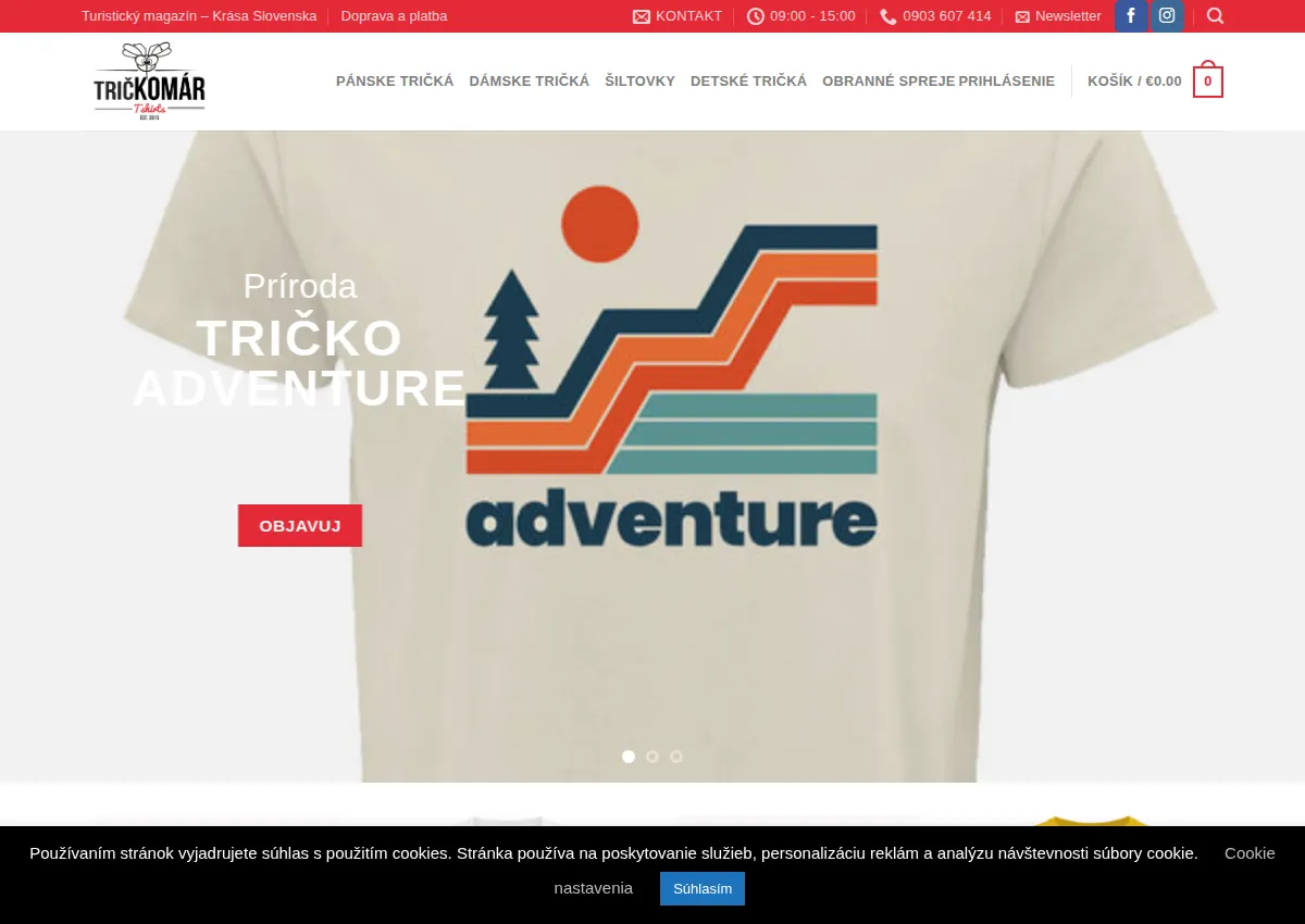 Store homepage