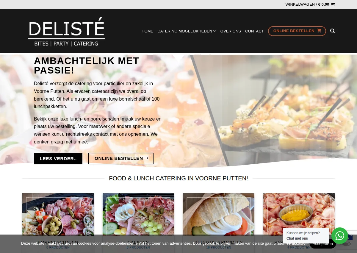 Store homepage