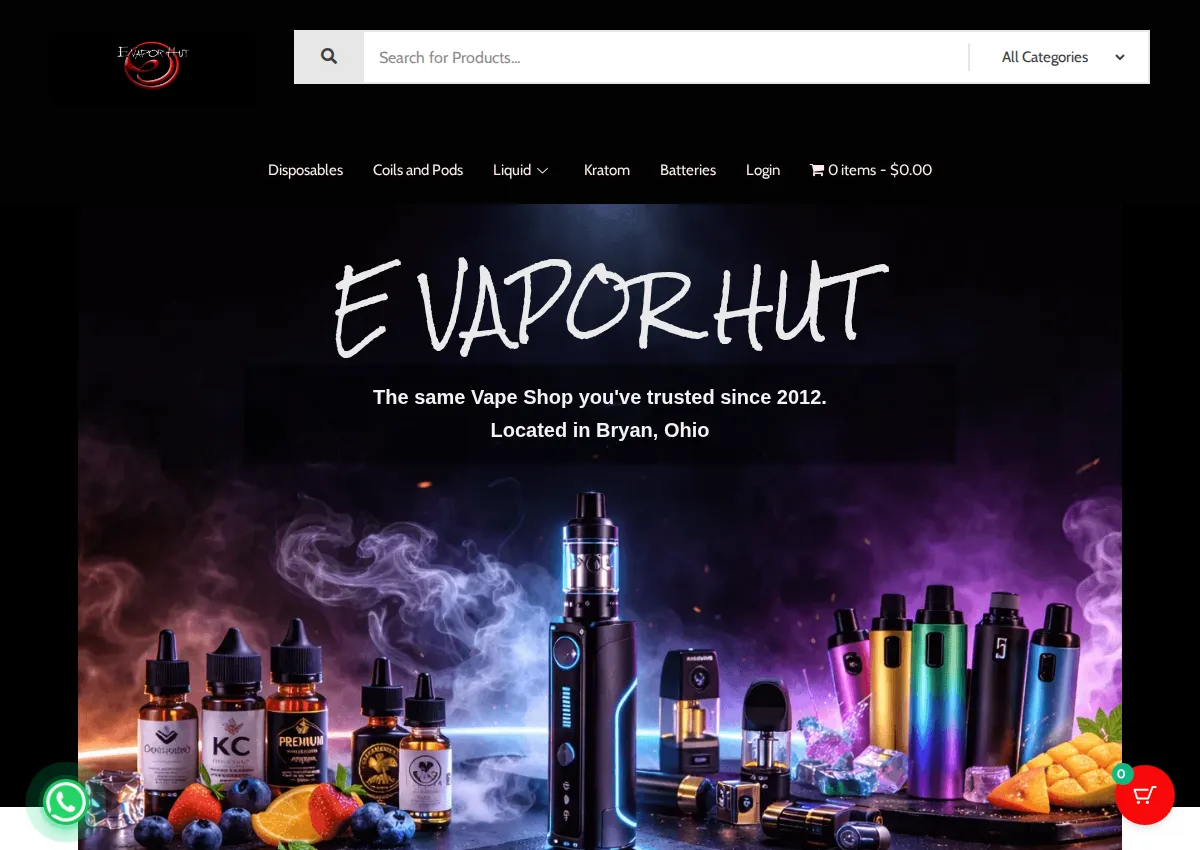 Store homepage