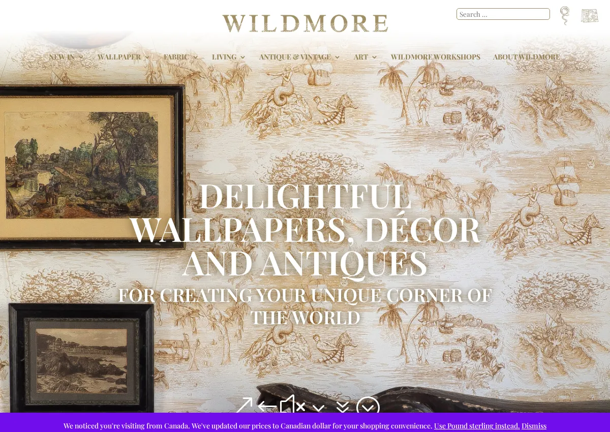 Store homepage