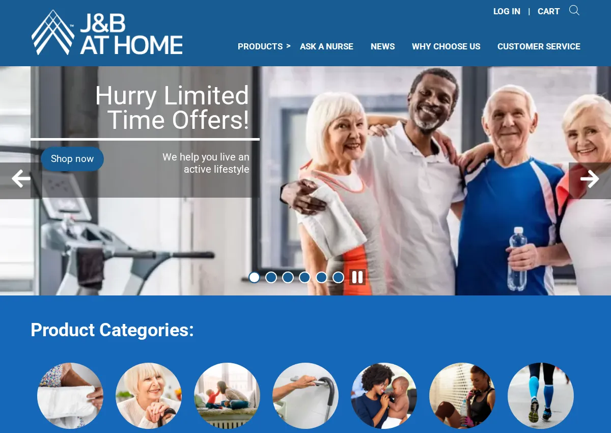 Store homepage