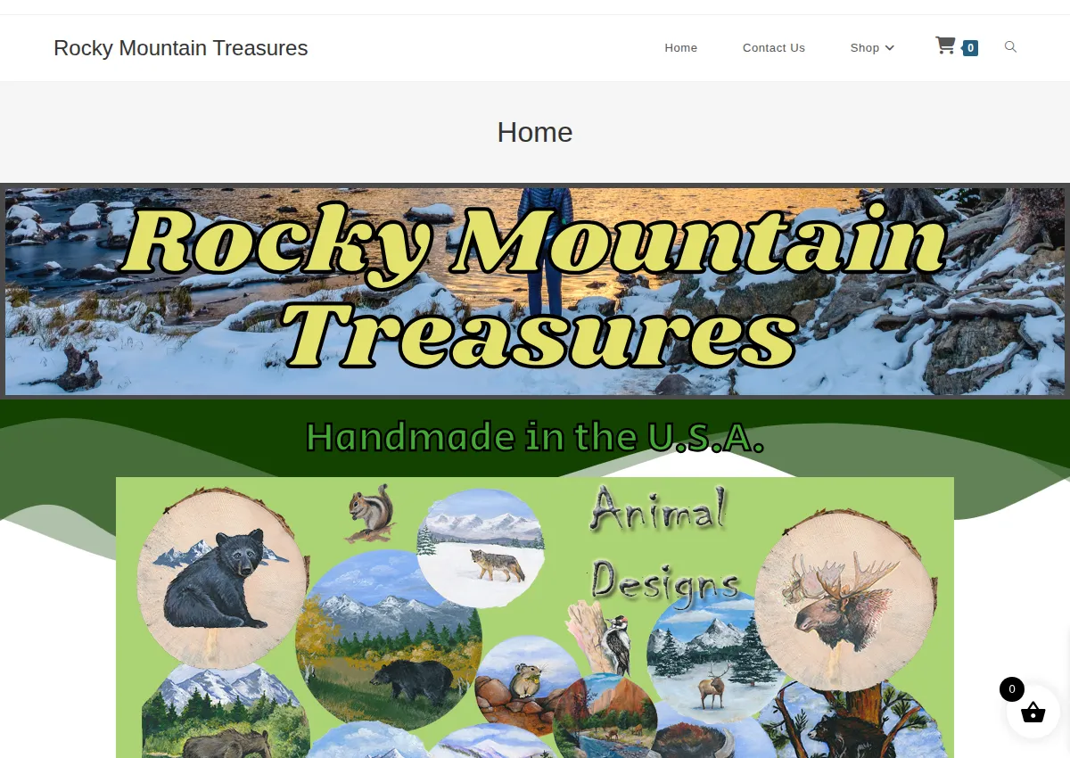 Store homepage