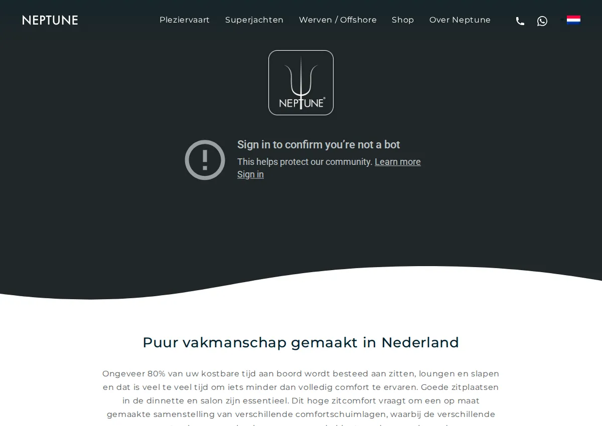 Store homepage