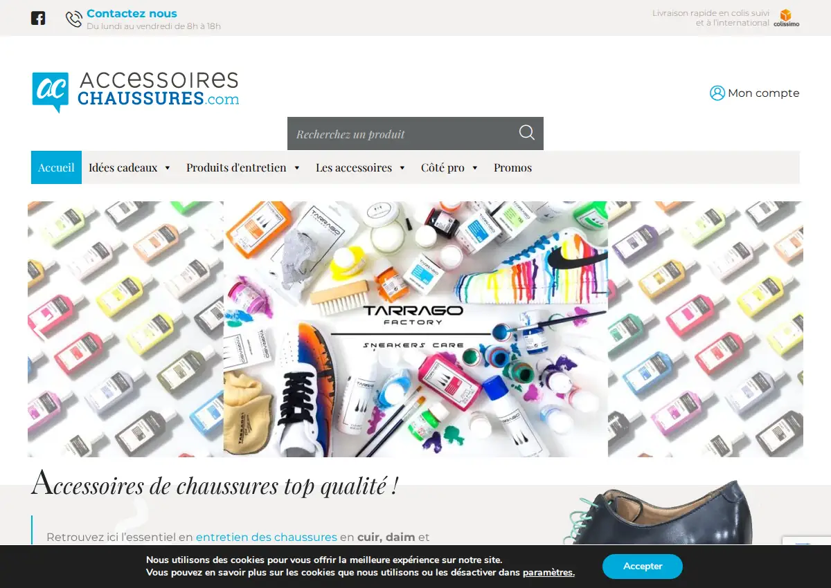 Store homepage