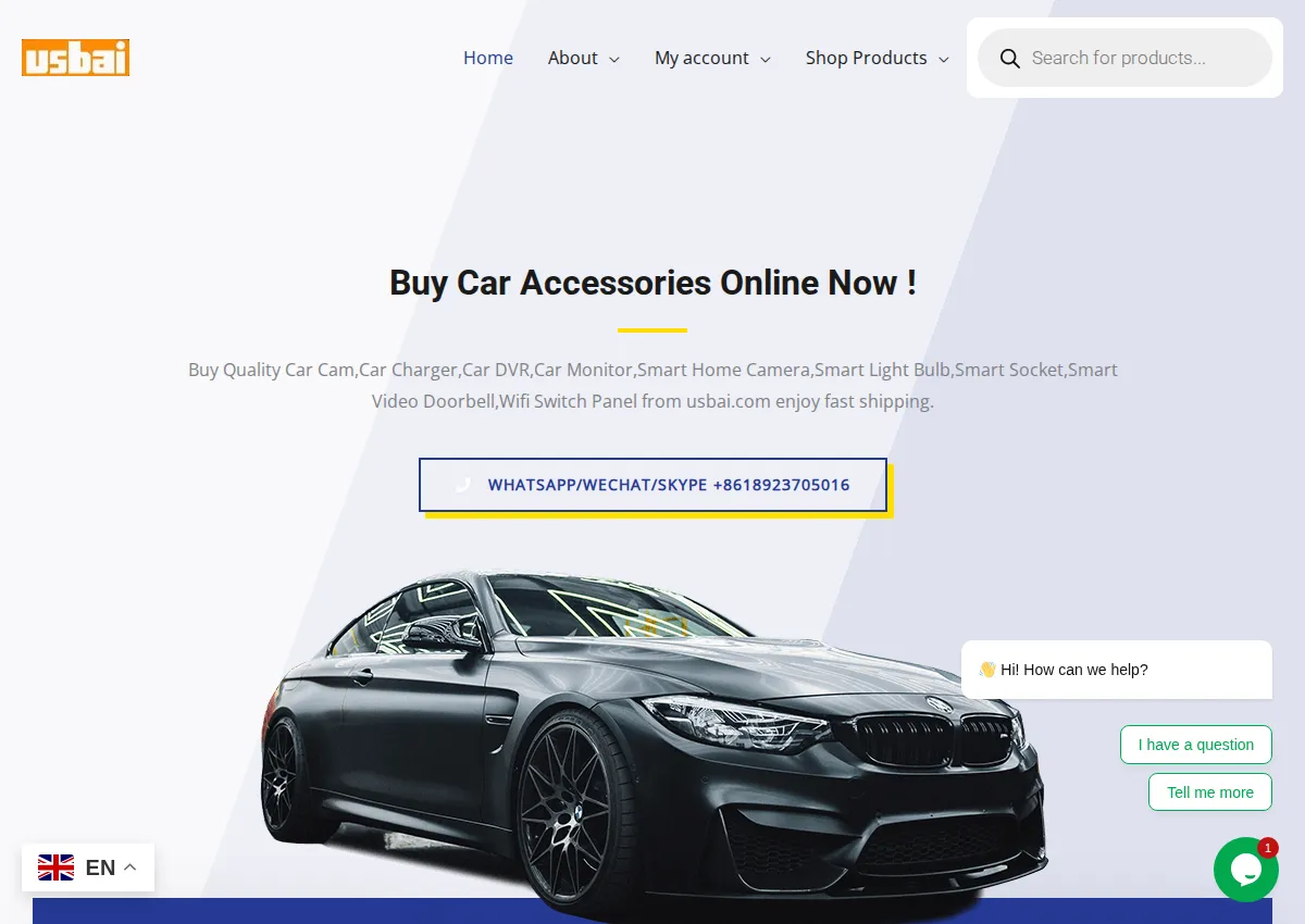 Store homepage
