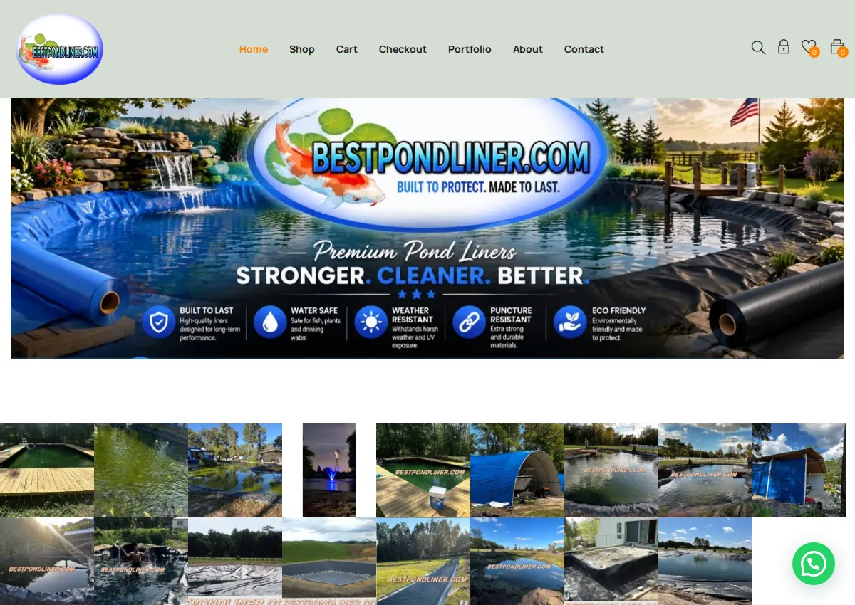 Store homepage