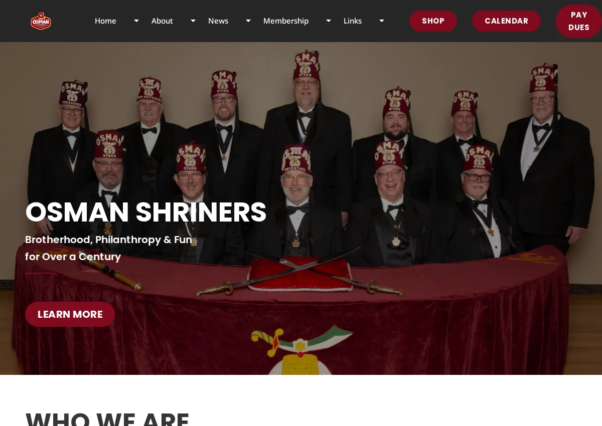 Store homepage
