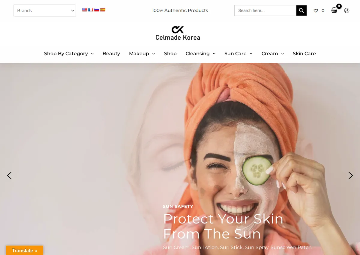Store homepage