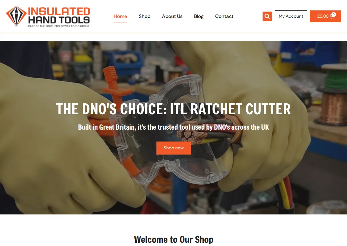 Store homepage