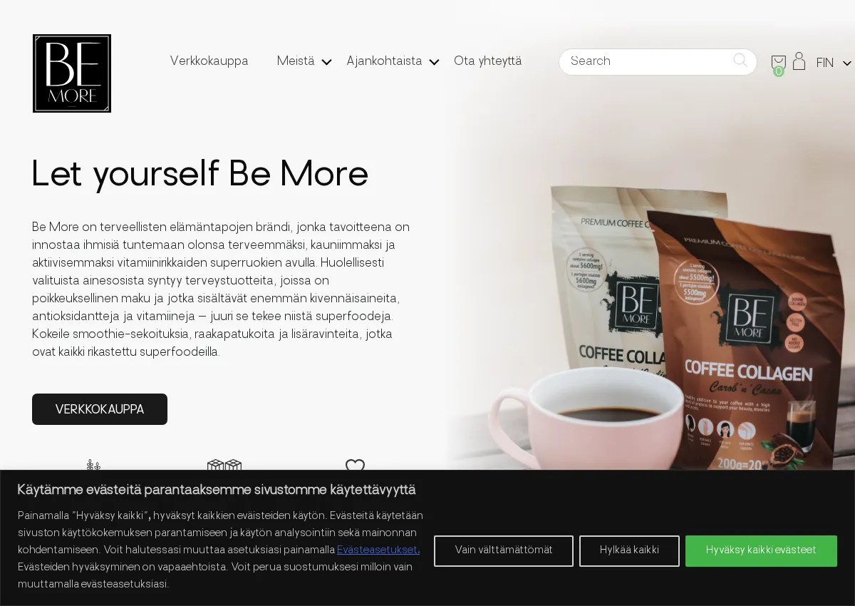 Store homepage