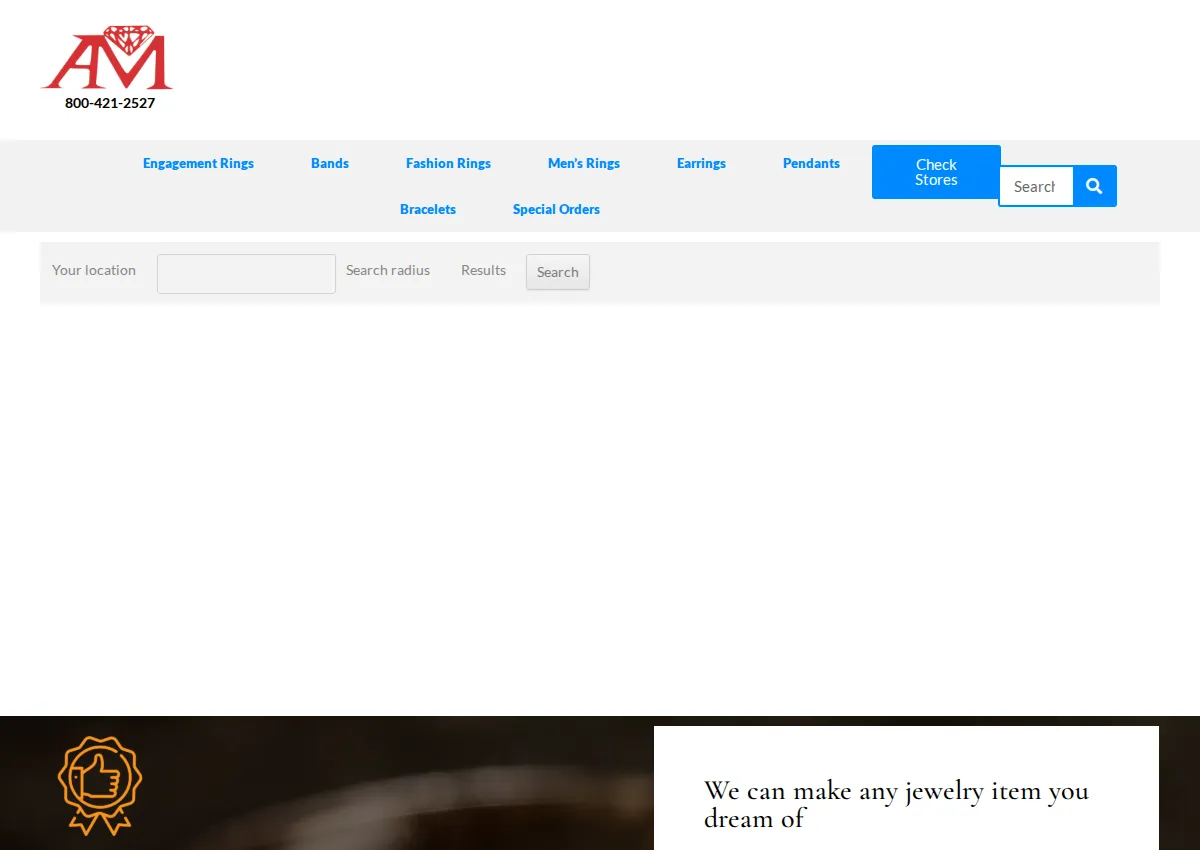 Store homepage