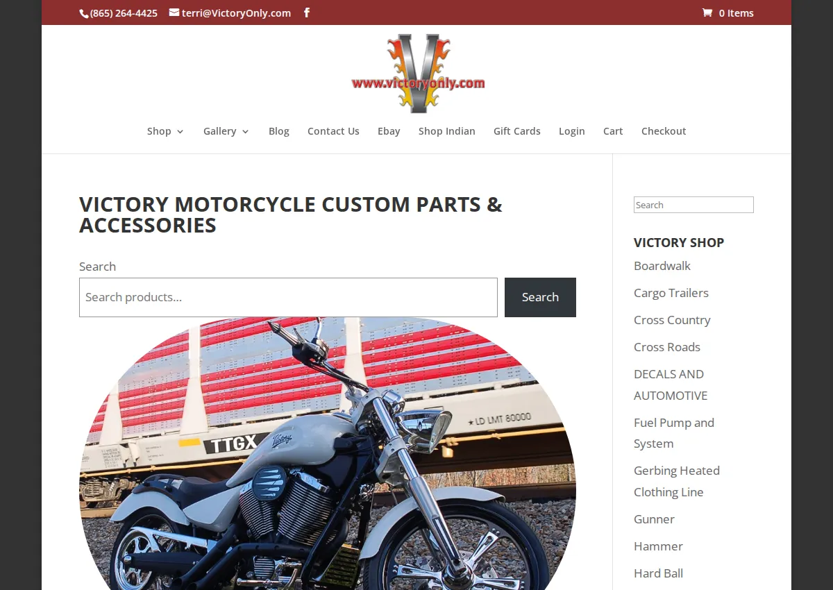 Store homepage