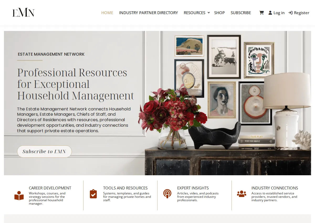 Store homepage