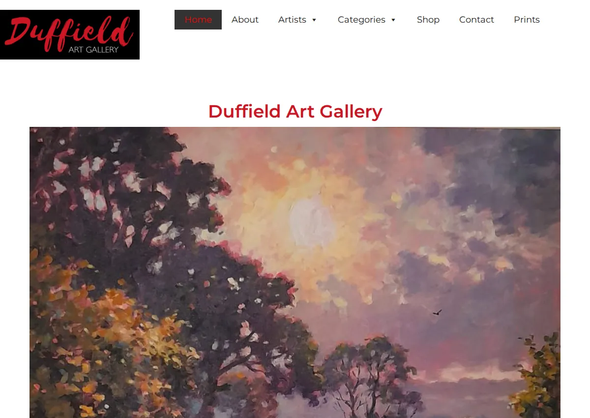 Store homepage
